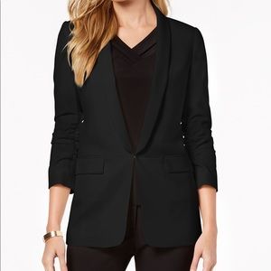 Tahari ASL Ruched-Sleeve Blazer